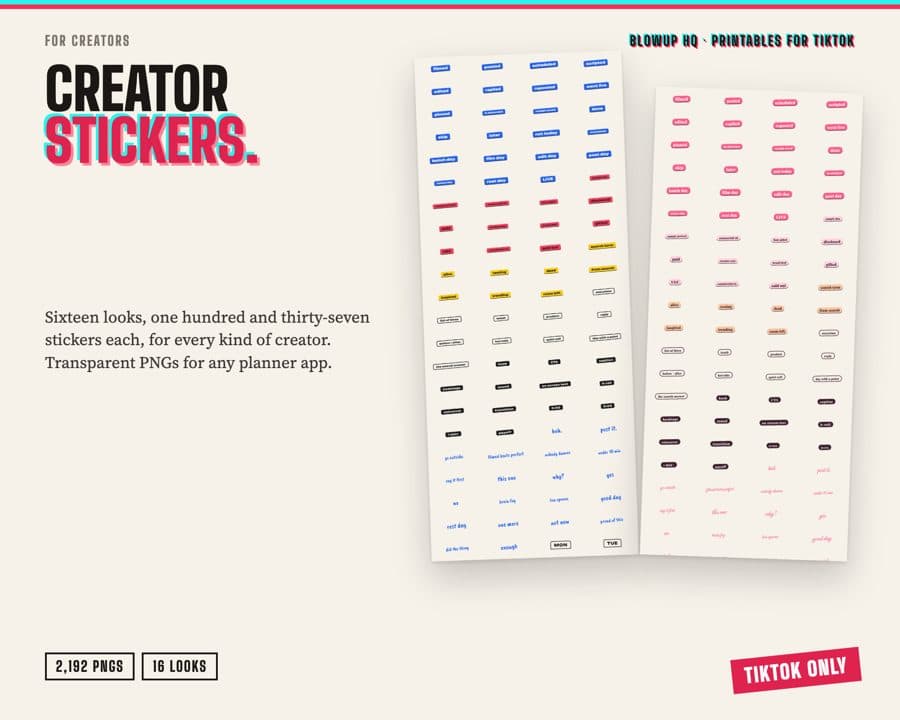 Creator Stickers