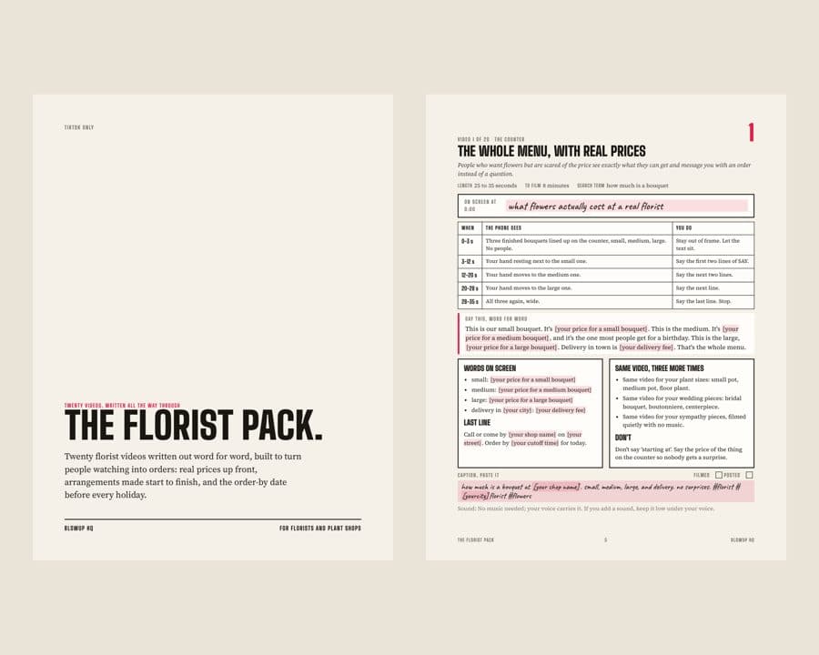 The Florist Pack