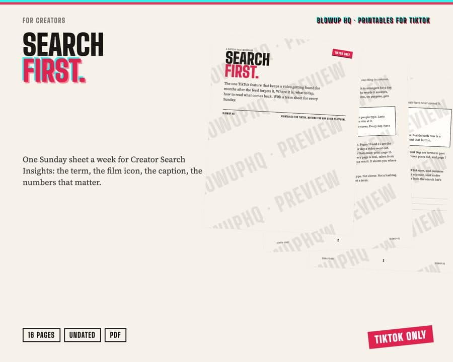 Search First
